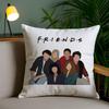 Классическая наволочка для подушки из телешоу F-Friends, для дома, общежития, спинки стула, короткий плюш, двусторонняя печать, подушка для дневного сна в офисе