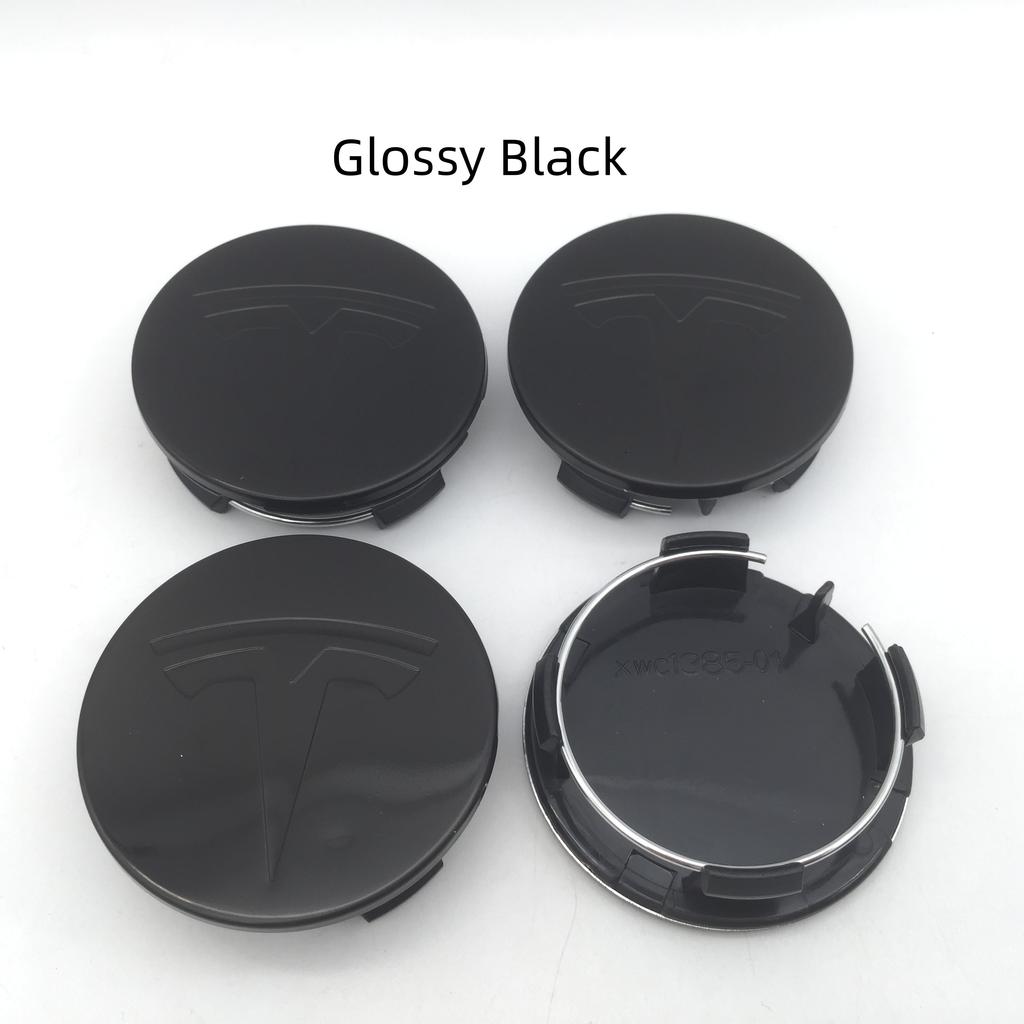 CJEY4 4pcs 57mm 56mm For Tesla Model 3 Model Y Model S X Car emblem Wheel hub Center Cap Badge covers Decals Styling accessories