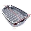 All Chrome Car Front Bumper Kidney Grill For BMW 5-Series E39 525 528 Sedan 1995-2003 1Pair Front Hood Racing Grille Cover