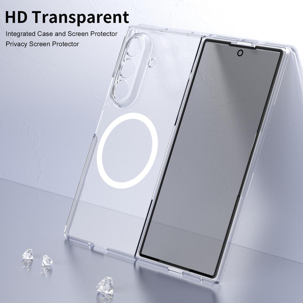 Hot Selling High Transparency Anti Peeping Magnetic Folding Protective Phone case for Samsung Galaxy Z Fold7