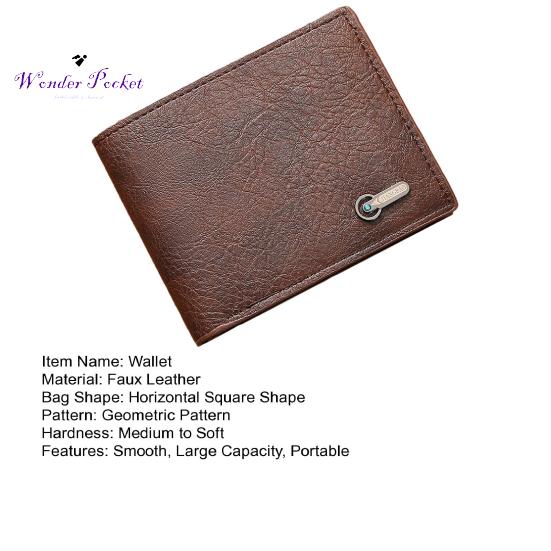 Мужской кошелек из искусственной кожи, однотонный, винтажный, большой емкости, с несколькими карманами, портативный, складной, кошелек для хранения монет, сексуальная одежда для взрослых