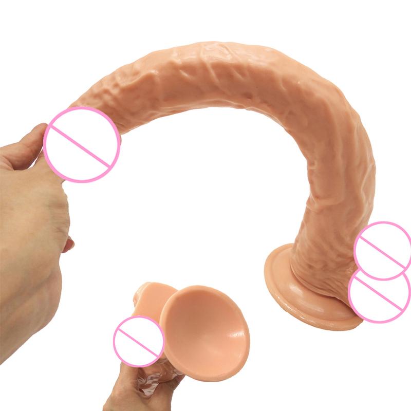 40cm Realistic Long Dildo Big Penis Huge Dildos Vaginal Masturbation G Spot Stimulation Anal Butt Plug For Women Sex Toys 18+