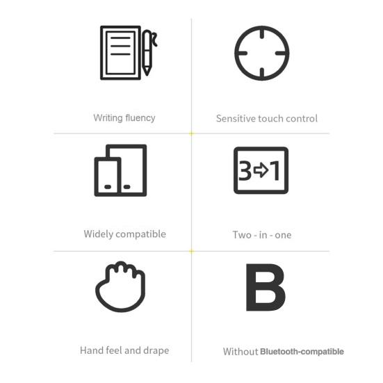 Многофункциональная ручка-стилус для смартфона, чувствительная ручка для сенсорного экрана, ручка для офиса, рисования, письма, для планшета, с держателем для телефона, 3-в-1, емкостная