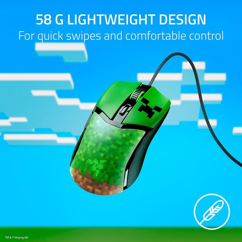 Razer Cobra Проводная Игровая Легкая 58г Оптические Переключатели Chroma RGB Подсветка Подсветка Точный 8500 DPI Оптический Сенсор PTFE Ножки Мыши Speedflex