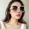 JYL TS Квадратные Солнцезащитные Очки Женские Защита от УФ Корейская Белая Рамка Для Стройности Лица ZN3378