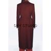 Spring New Women's Clothing Lapel Long Sleeves Waist-Tight Slim Looking Silm Elegant Long Overcoat Outerwear 2170603