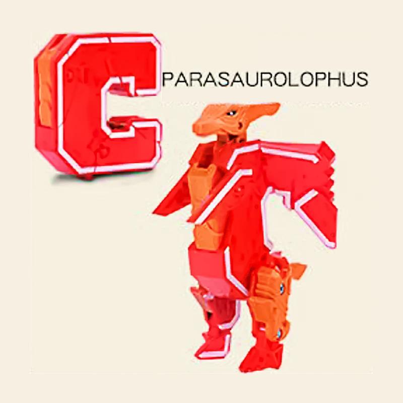 Новые обучающие игрушки 26 букв Изучаемые слова Трансформируемые Собираемые Роботы Алфавитные игрушки Для детей Подарки Учись Играй Робот-игрушка