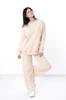 Women’s Cozy Sweatshirt & Wide-Leg Pants Set – Relaxed Fit & Tailored Details, Winter, 3399-140 HC
