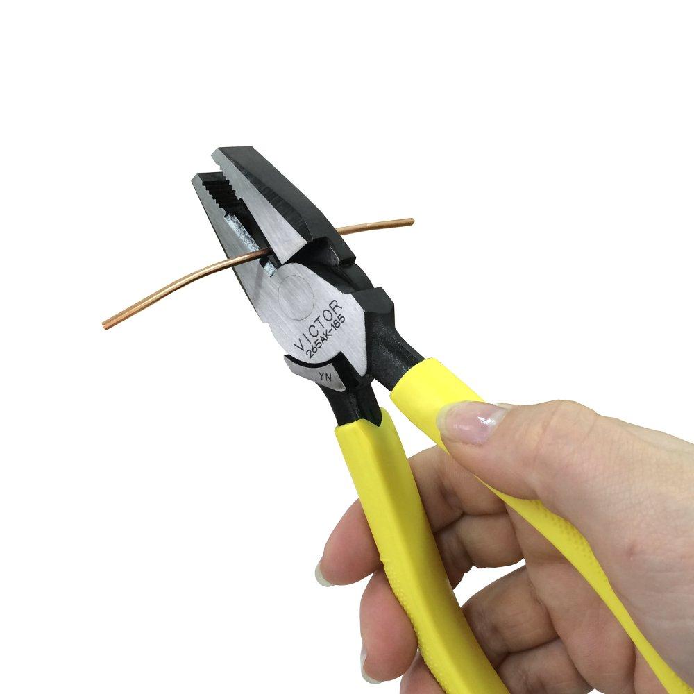 Плоскогубцы Victor Strong, литые для легкой резки, с эксцентриковыми рычагами 185 мм (с крышкой) 265АК-185