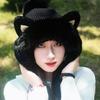 Fluffy Cat Ears Beanie Cartoon Ear Protection Hat Fashion Winter Plush Hat  Children