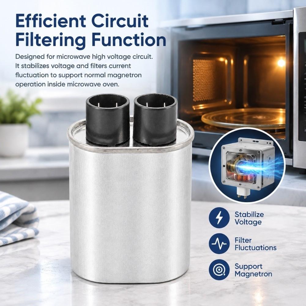 Universal High Voltage Capacitor Silver Step-up Capacitor for CH85 Kitchen