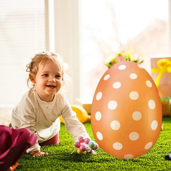 Пасхальное яйцо прочное яркое цветное пасхальное надувное яйцо украшение для двора и сада