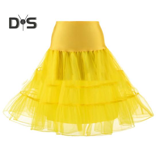 Эластичная талия, свадебный кринолин, многослойная шикарная чистая цветная юбка для выпускного вечера