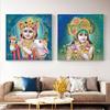 Lord Bal Krishna Hindu God Canvas Painting Religious Hinduism Posters and Prints Wall Art for Home Decoration Cuadros Wall Art