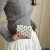 Гладкая поверхность Кошелек-монетница Компактный Держатель для карт Женский Простой Кошелек в горошек Для работы