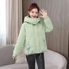 2023 Новое зимнее утолщенное пальто, короткое свободное и тонкое теплое пальто с капюшоном