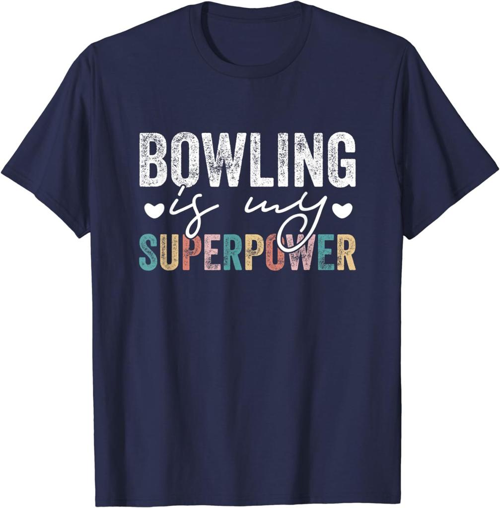 Bowling Is My Superpower Funny Bowling Quote Gift Unisex T-Shirt
