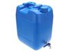 20L Water Container with Metal Valve Blue