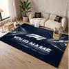 Custom Rug F1 Pattern Print Name Text Soft Non‑Slip Floor Carpet for Home Indoor Decoration