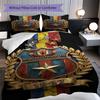Glory Legacy Three-piece set (1 * duvet cover + 2 * pillowcase, without core) 2D Flat Soft and comfortable Duvet cover and pillowcase Bedding set