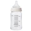 ChuChu Multi-Fit Wide Mouth Heat-Resistant Glass Baby Bottle, 160mL, with Nipple, Made In Japan, for Newborns and Weaning, All Ages