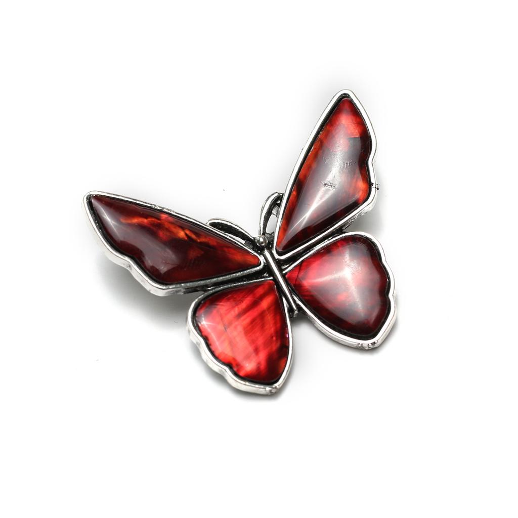 1Pc Fashion Natural Shell Butterfly Brooch Pin for Women Romantic Love Wedding Jewelry Bride Bridesmaids Gifts 50×43mm