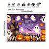 1 piece 2D flat banner - Happy Pumpkin Lantern Color Party Banner. Perfect for family gatherings.zyc