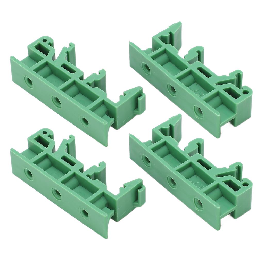 2 Sets C45 DIN Rail Circuit Board Mounting Bracket Insulated for PCB Electronic Switching Devices
