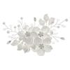 Handmade Bride Headdress White Wedding Hairpin Exquisite Bridal Headwear  Hair Jewelry