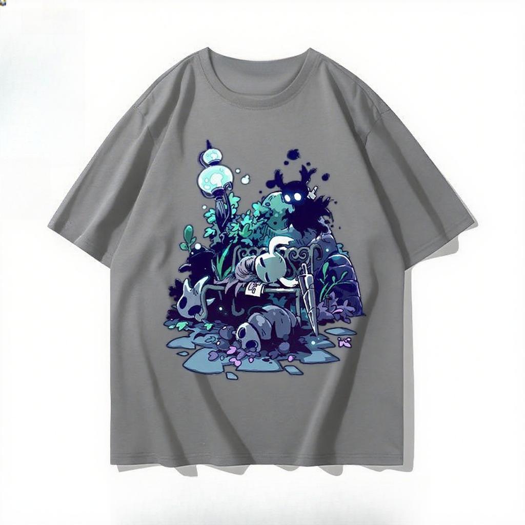 2025 Autumn and Winter Fashion Skin-friendly Pure Cotton T-shirt Comfortable Men's and Women's Large-size Loose Couple's T-shirt