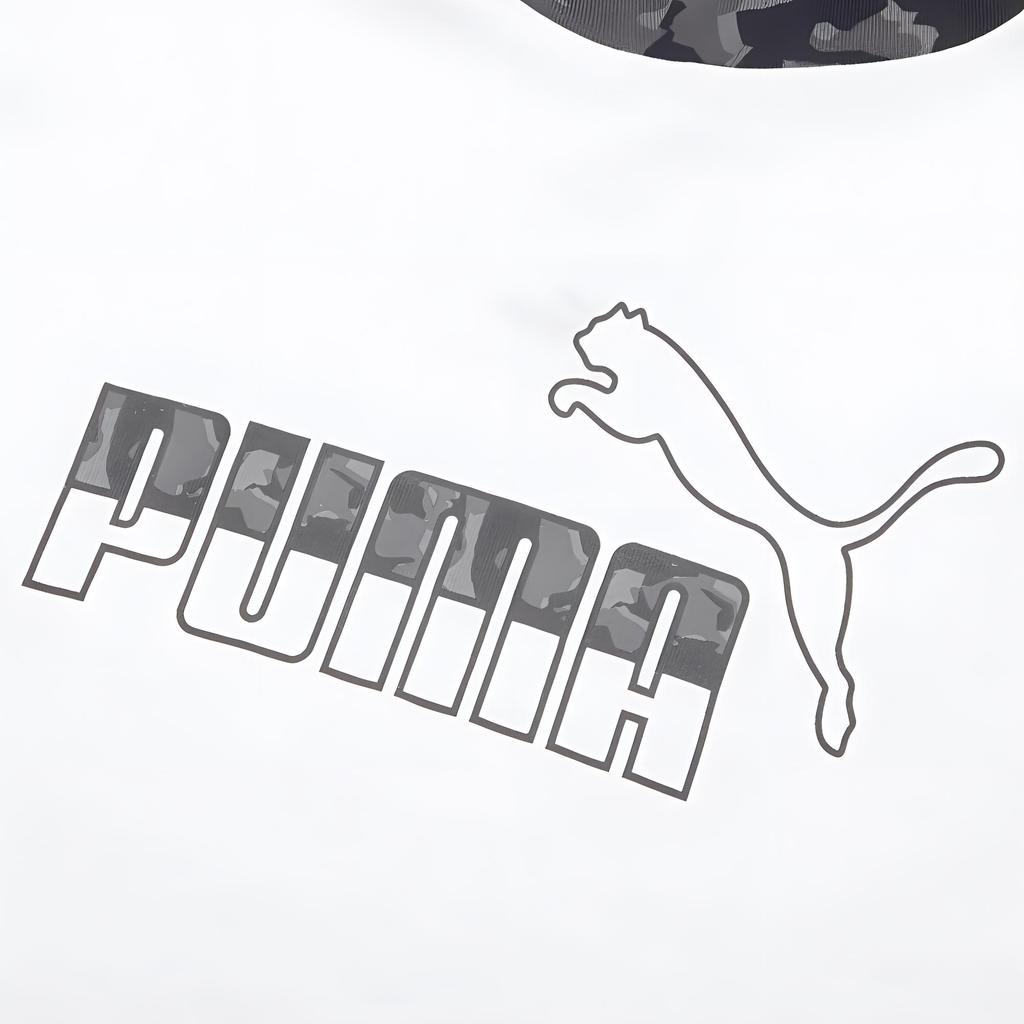 Puma Letter Logo Print Casual Retro American Hoodie Men Hoodies White 588498-02