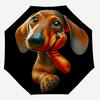 1PC dog paw Automatic Open/Close Umbrella with Windproof, 8-Rib Sturdy Canopy, Durable Ribs, Fashionable Design, Outdoor Accessory, Fun Prin, Holiday