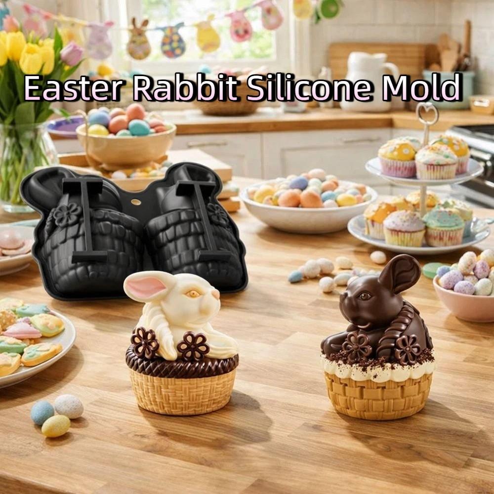 Cartoon Cake Baking Mold Non-Stick Resin Casting Molds Gypsum Drip Cake Pan Pastry Making