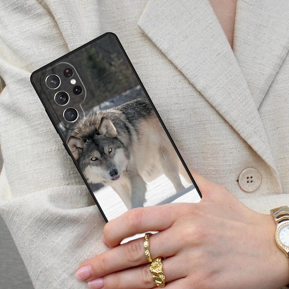 Snow Wolf Husky Arctic Dog Cell Phone Case for Samsung Galaxy S26 Ultra S25 S24 S23 S22 S21 S20 Note10 Cover