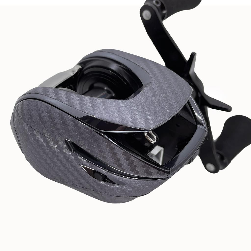 CUSTOM Custom Decal for YOROI 23IMZ 200 Baitcasting Scratch Protection SEAT.JP Reel, (Silver, Left-Handed)