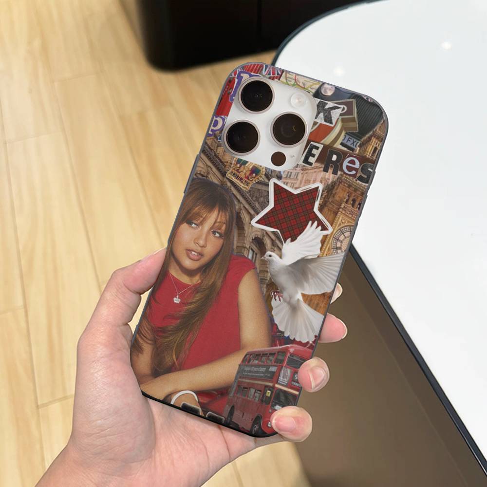 Singer P-Pinkpantheress Phone Case For IPhone 11 12 13 14 15 16 17 Pro Max PLUS Pro Wave Corrugated Silicone Case
