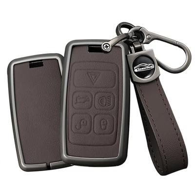 TECART Чехол/Крышка для смарт-ключа Land Rover, Range Rover Discovery, XE, XF, XJ, LR2, LR4 и других, Коричневый