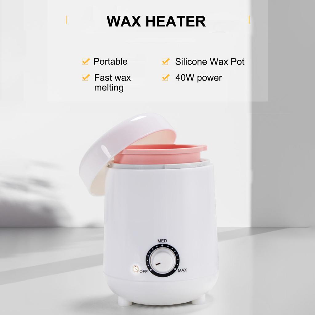 200ml Mini Hot Waxer Hair Removal Waxer Hand Wax Melter with Silicone Inner Pot
