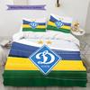FC Dynamo Kyiv Pattern Bedding Quilt Set  Home Decoration  Gift (1 * duvet cover + 2 * pillowcase  without core)