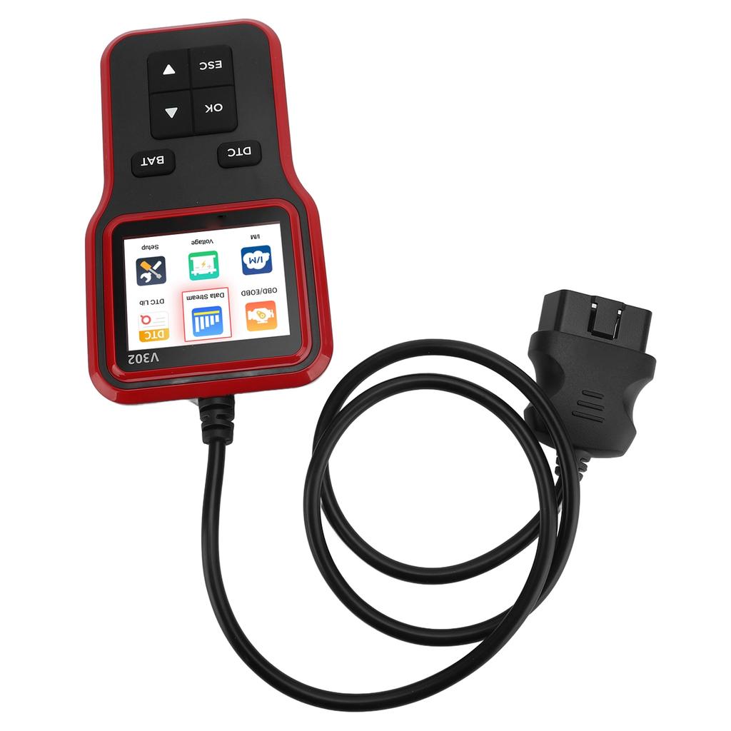 Автомобильный OBD-сканер Кривая в реальном времени Готовность I/M 2,8-дюймовый цветной TFT-экран Считыватель кодов неисправностей двигателя для автомобилей