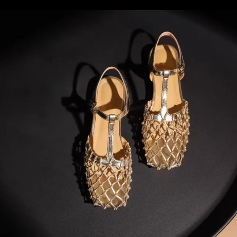 Летние новые женские полые плетеные ретро абсолютно красивые роскошные модные сандалии Baotou