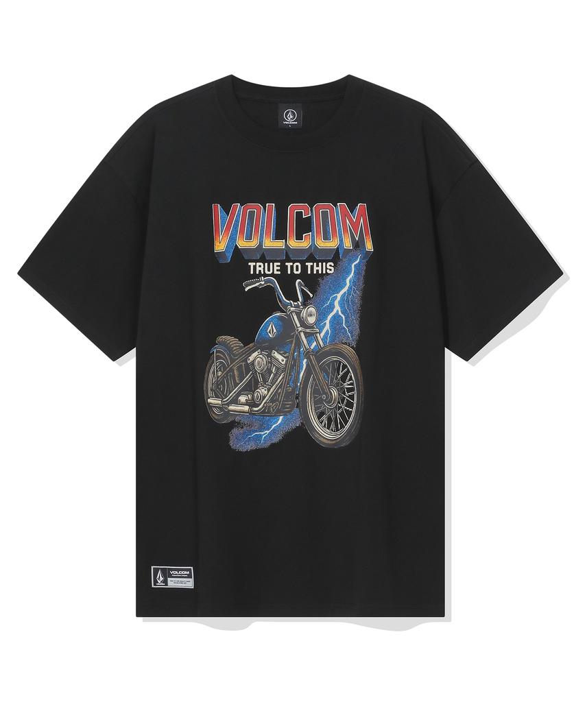 Объемная футболка с коротким рукавом Volcom Thunder Riders (черный)