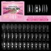 240pcs Shell/Almond Shape Press on Nails 12 Sizes French Nail Nail Art Mold  Woman DIY Nail Art