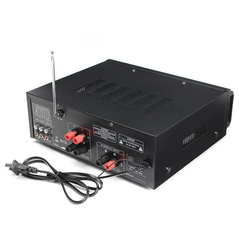 2000 Вт аудио мощность HiFi усилитель 326BT 12 В/220 В AV усилитель динамик с пультом дистанционного управления для автомобиля дома поддержка Bluetooth 2.0 канал