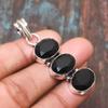 Black Spinel Gemstone Handmade Jewelry 925 Sterling Silver Pendant For Women