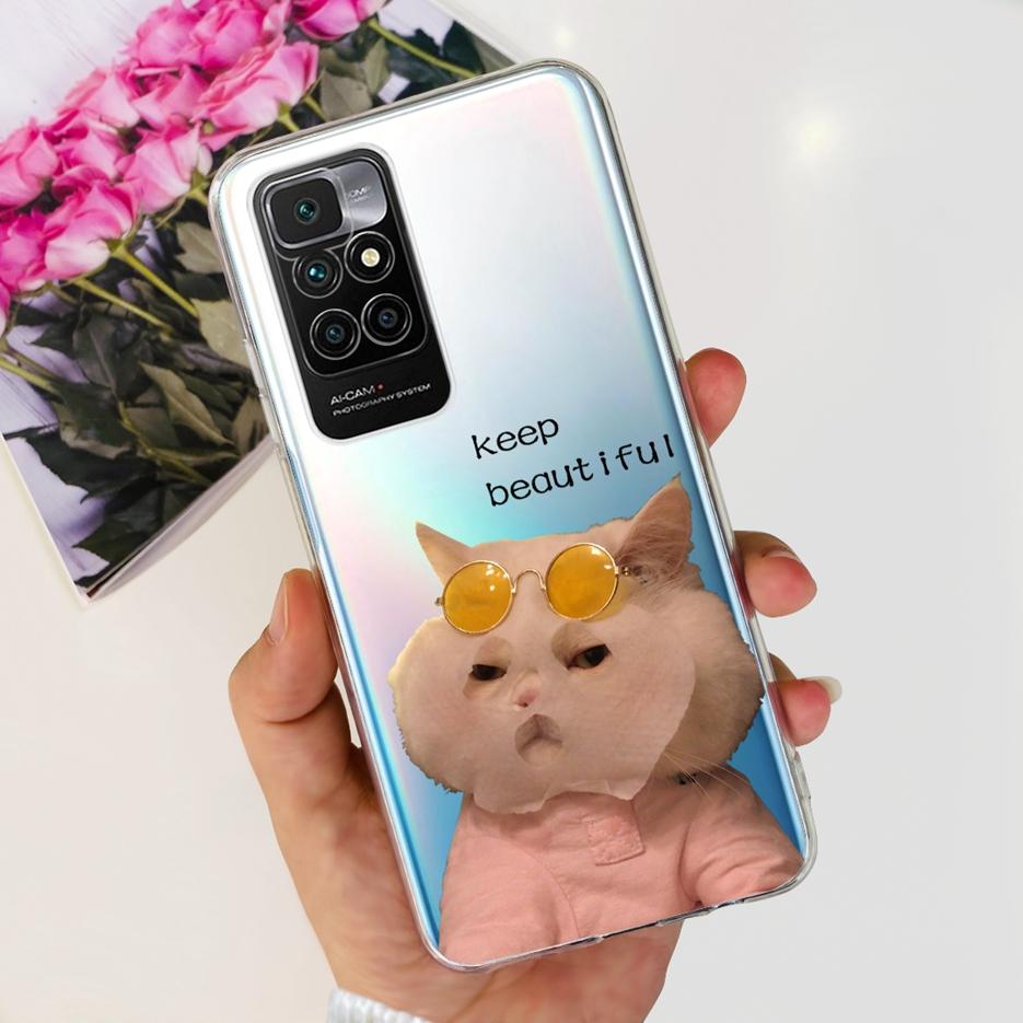 Чехол для Xiaomi Redmi 10 Милый Модный Расписной Чехол Мягкий Силиконовый Корпус Для Redmi 10 Prime Redmi10 2022 Чехлы для Телефона 6.5'' Бампер