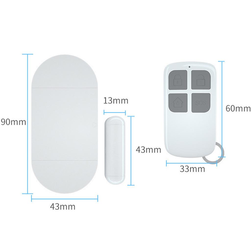 Door Magnetic Alarm Multi-function Wireless Door and Window Alarm Remote Control Function Home Anti-theft Device