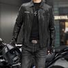 Осенне-зимняя кожаная куртка, красивая трендовая мотоциклетная одежда, универсальная кожаная куртка с лацканами, мужская одежда