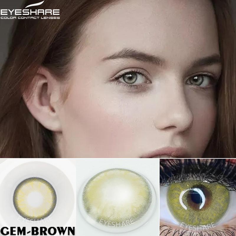 Цветные контактные линзы для глаз, 2 шт., натуральные цветные линзы, синие, розовые, красивые контактные линзы для глаз, ежегодные косметические цветные линзы