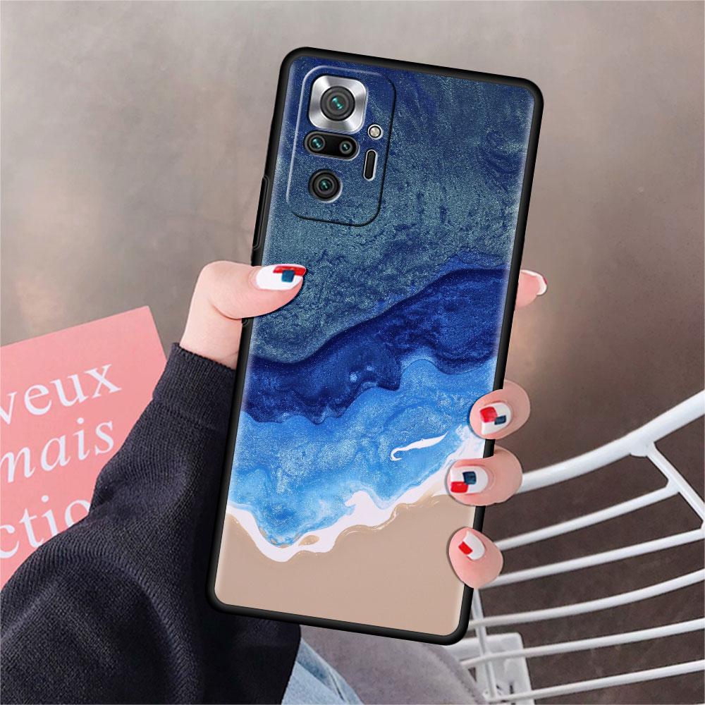 Чехол для Xiaomi Redmi Note 10 9 11 Pro Мягкий чехол для телефона 10S 9S K40 8 9A 9C 9T 7 10C 8T Силиконовый чехол Мрамор Искусство Эстетика Capa